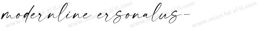 modernline ersonalus字体转换